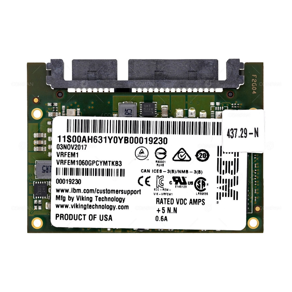 00AH631  IBM 60GB SSD SATA SLIM MLC FOR FLASHSYSTEM 900